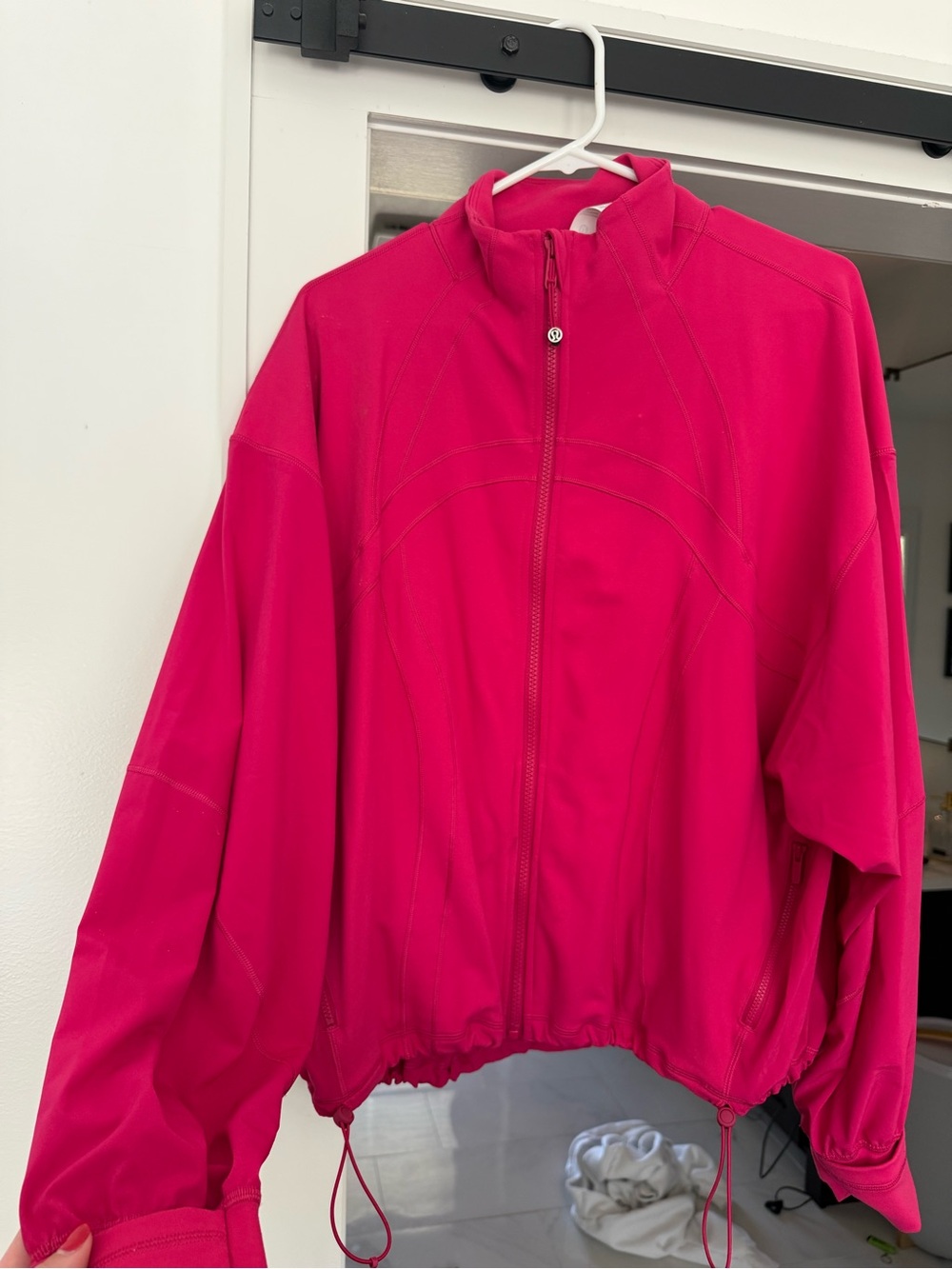 lululemon athletica Vibrant Pink Zip-Front Bomber Jacket